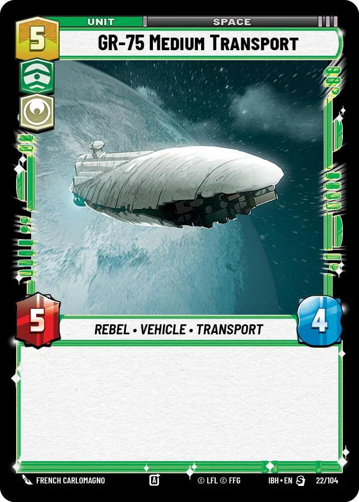 GR-75 Medium Transport (22/104) (22/104) [Intro Battle: Hoth] (ONLINE ORDER ONLY)