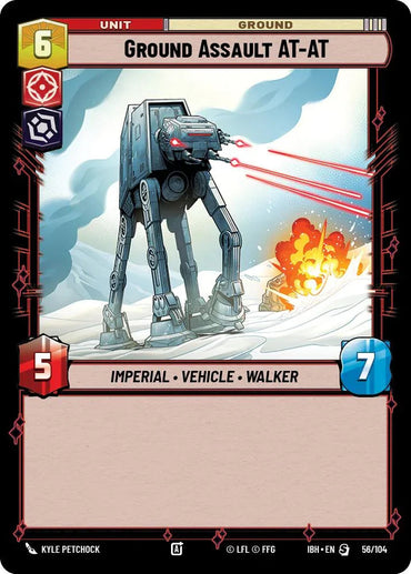 Ground Assault AT-AT (56/104) (56/104) [Intro Battle: Hoth] (ONLINE ORDER ONLY)