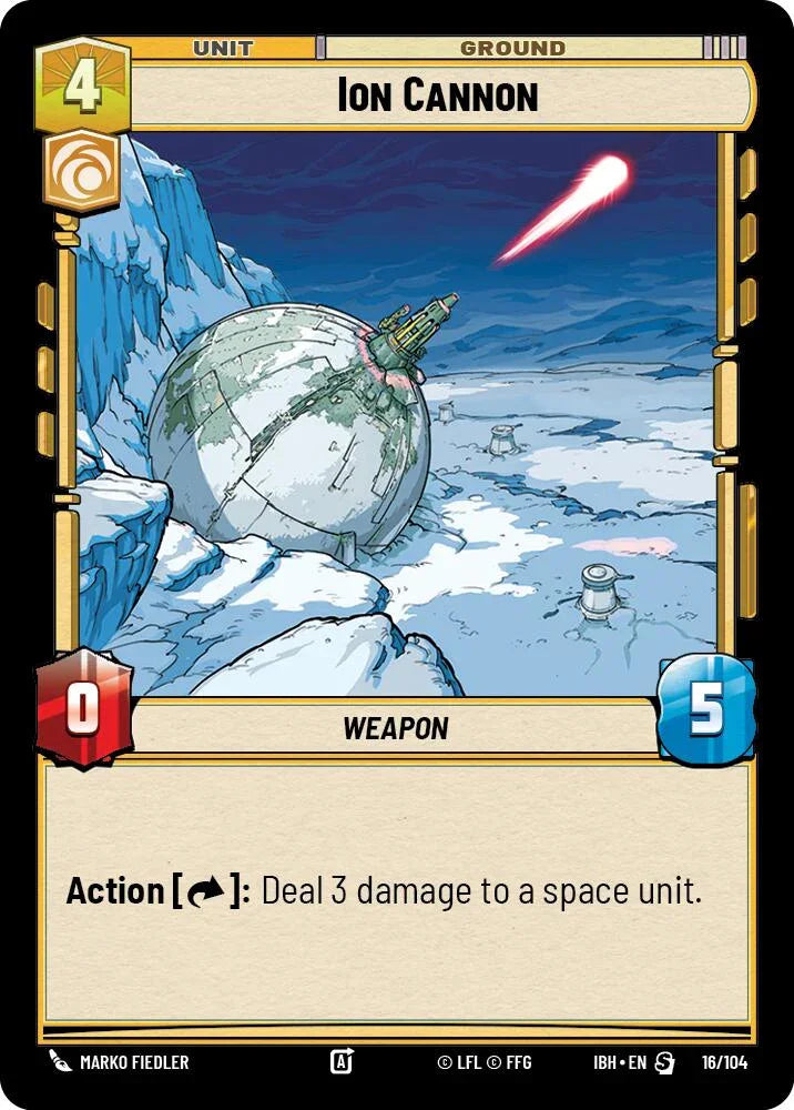 Ion Cannon (16/104) (16/104) [Intro Battle: Hoth] (ONLINE ORDER ONLY)