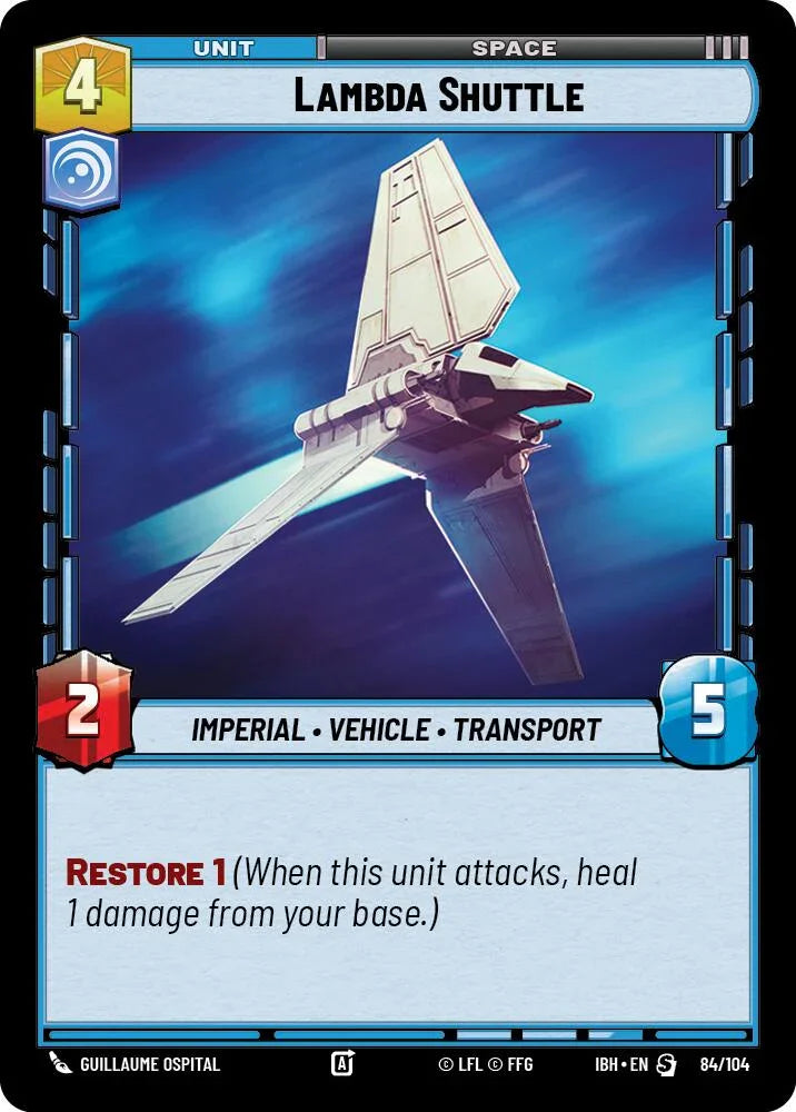 Lambda Shuttle (84/104) (84/104) [Intro Battle: Hoth] (ONLINE ORDER ONLY)