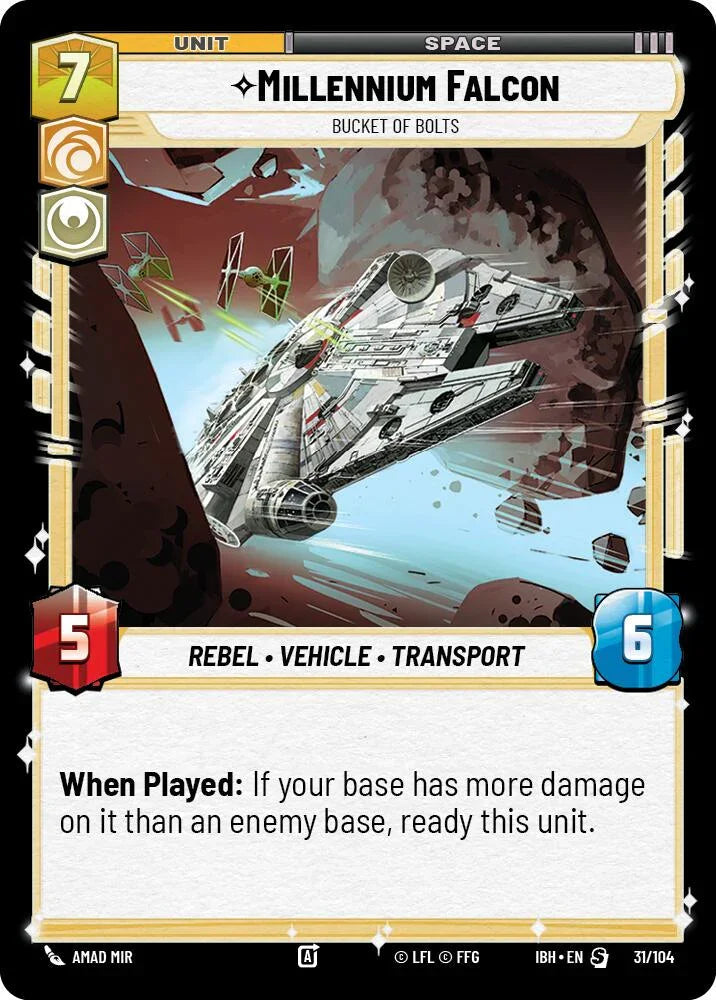 Millennium Falcon (31/104) - Bucket of Bolts (31/104) [Intro Battle: Hoth] (ONLINE ORDER ONLY)