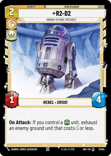 R2-D2 (11/104) - Known to Make Mistakes (11/104) [Intro Battle: Hoth] (ONLINE ORDER ONLY)