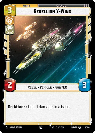 Rebellion Y-Wing (6/104) (6/104) [Intro Battle: Hoth] (ONLINE ORDER ONLY)