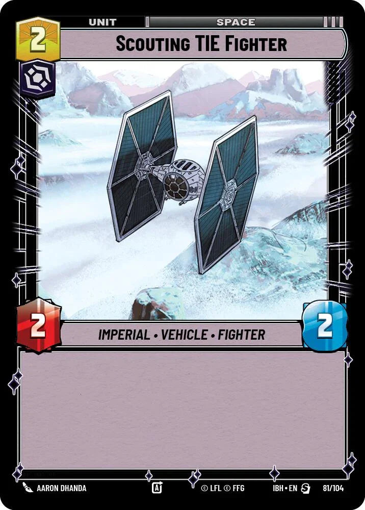 Scouting TIE Fighter (81/104) (81/104) [Intro Battle: Hoth] (ONLINE ORDER ONLY)