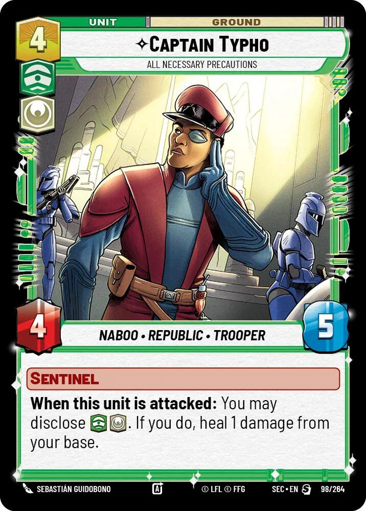 Captain Typho (98/264) - All Necessary Precautions (98/264) [Secrets of Power] (ONLINE ORDER ONLY)