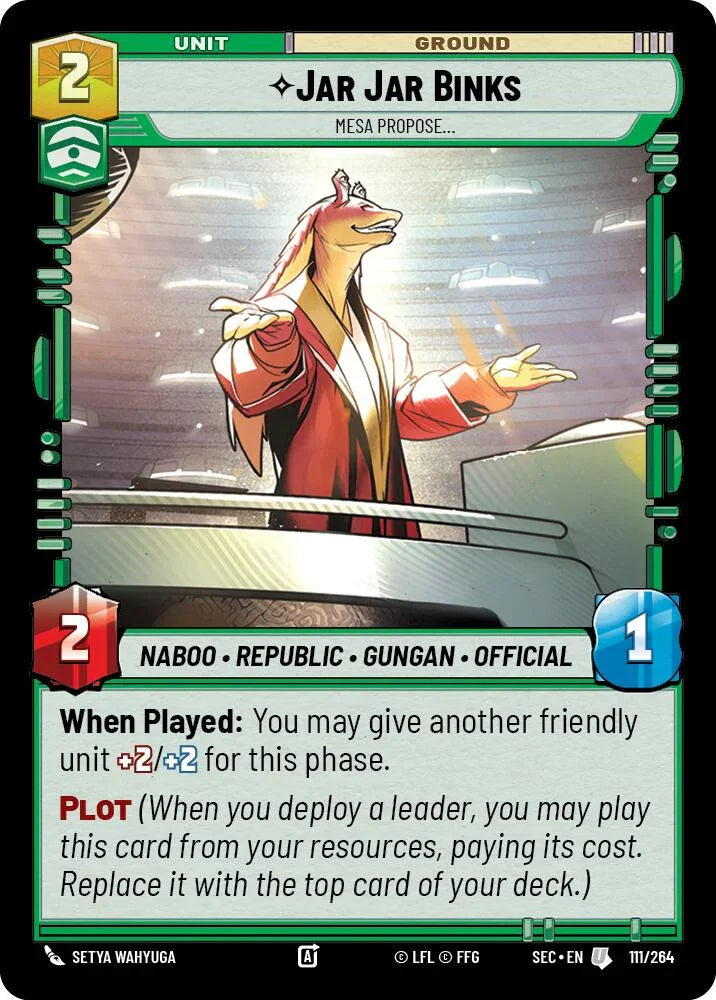 Jar Jar Binks (111/264) - Mesa Propose (111/264) [Secrets of Power] (ONLINE ORDER ONLY)