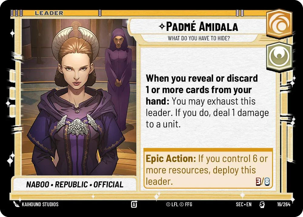 Padme Amidala (16/264) - What Do You Have to Hide? (16/264) [Secrets of Power] (ONLINE ORDER ONLY)