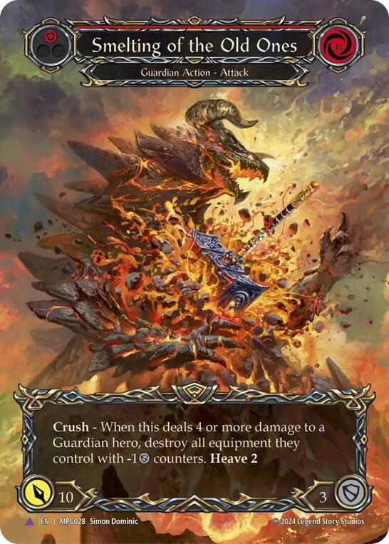 Smelting of the Old Ones Marvel Cold Foil) [MPG028] (Mastery Pack Guardian)  Cold Foil