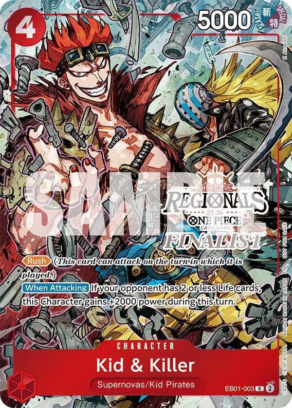 Kid & Killer (Offline Regional Finalist Card Set 2025 Vol.2) [One Piece Promotion Cards] (ONLINE ORDER ONLY)