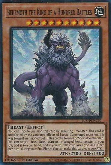 Behemoth the King of a Hundred Battles (Super Rare) [JUSH-EN050] Super Rare (ONLINE ORDER ONLY)