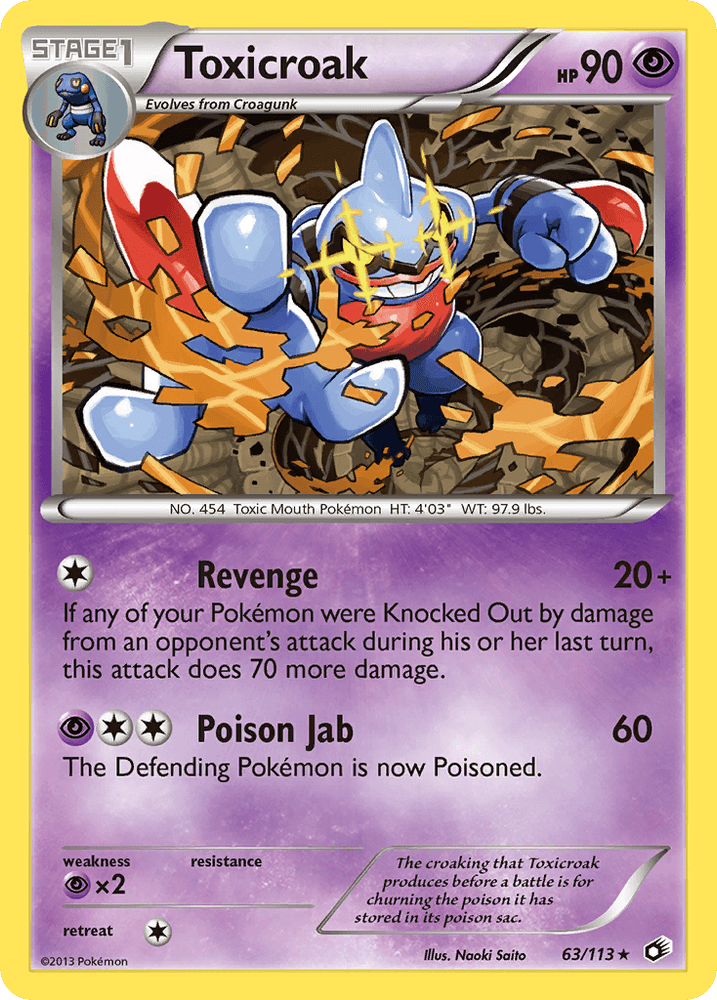 Toxicroak (63/113) [Black & White: Legendary Treasures] (Online Only)