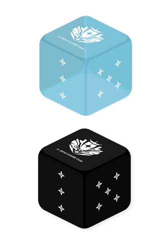 Hololive Card Game Official Dice (Light Blue & Black 2 Dice set)