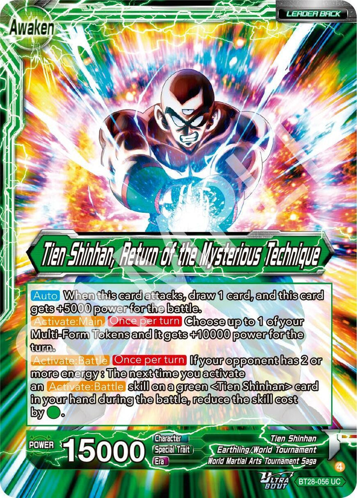 Tien Shinhan // Tien Shinhan, Return of the Mysterious Technique (BT28-056) [Prismatic Clash] (ONLINE ORDER ONLY)