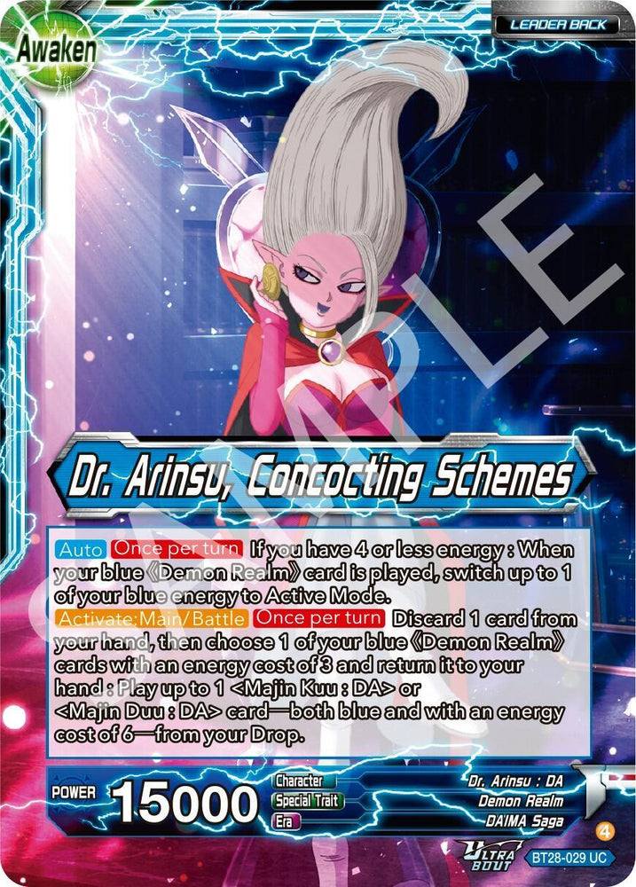 Dr. Arinsu // Dr. Arinsu, Concocting Schemes (BT28-029) [Prismatic Clash] (ONLINE ORDER ONLY)