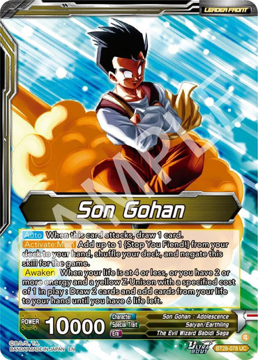 Son Gohan // Great Saiyaman, Love of Justice (BT28-078) [Prismatic Clash] (ONLINE ORDER ONLY)