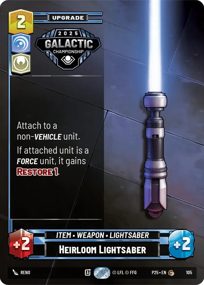 Heirloom Lightsaber (105) (105) [Organized Play Promos] (ONLINE ORDER ONLY)