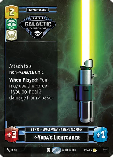 Yoda's Lightsaber (107) (107) [Organized Play Promos] (ONLINE ORDER ONLY)