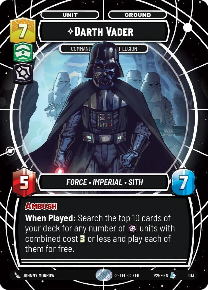 Darth Vader (103) - Commanding the First Legion (103) [Organized Play Promos] (ONLINE ORDER ONLY)