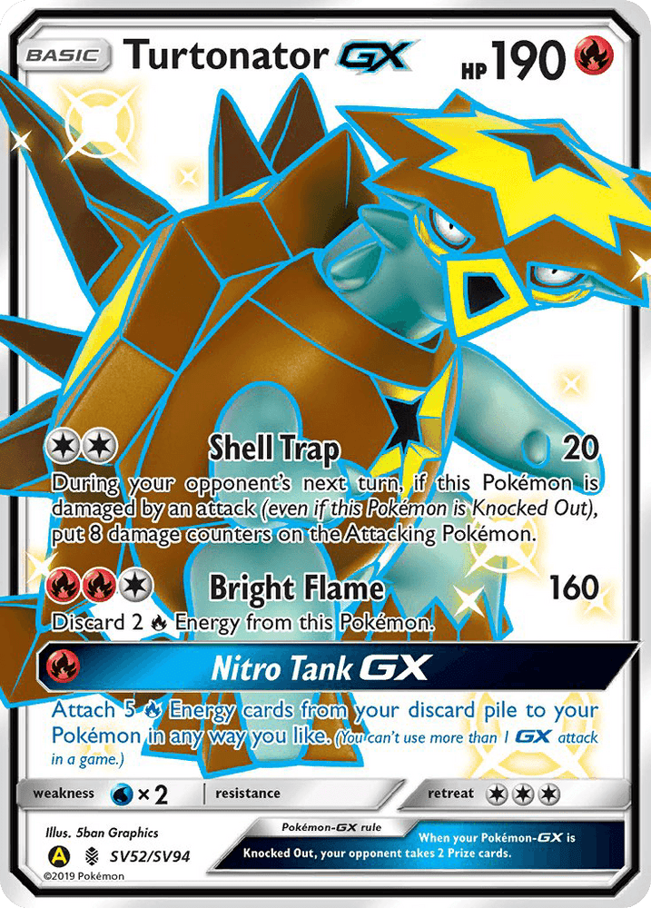 Turtonator GX (SV52/SV94) [Sun & Moon: Hidden Fates - Shiny Vault] (Online Only)