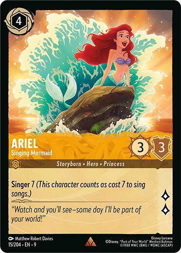 Ariel - Singing Mermaid (15/204) [Fabled] (ONLINE ORDER ONLY)