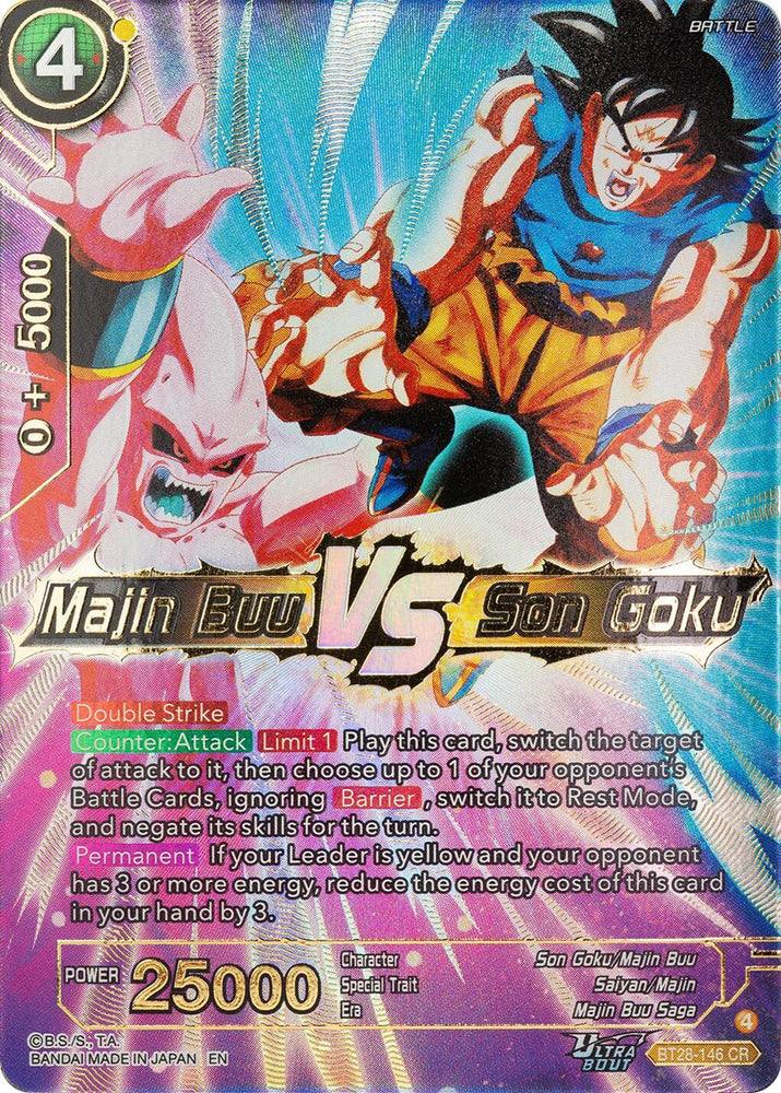 Majin Buu VS Son Goku (BT28-146) [Prismatic Clash] (ONLINE ORDER ONLY)