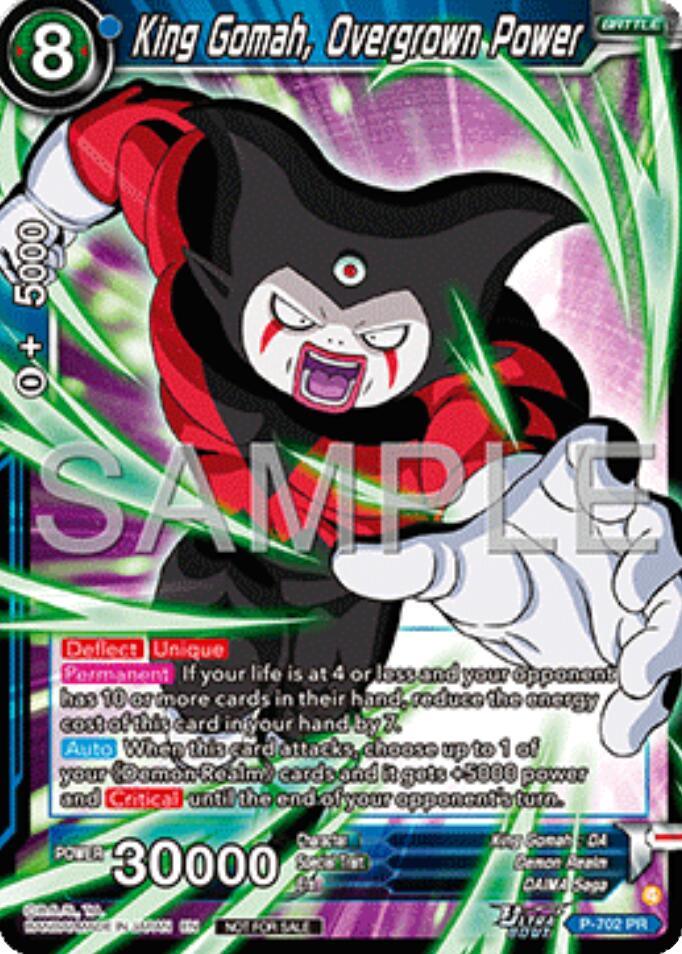 King Gomah, Overgrown Power (Ultra-Bout Series Tournament Pack Vol.13) (P-702) [Tournament Promotion Cards] (ONLINE ORDER ONLY)