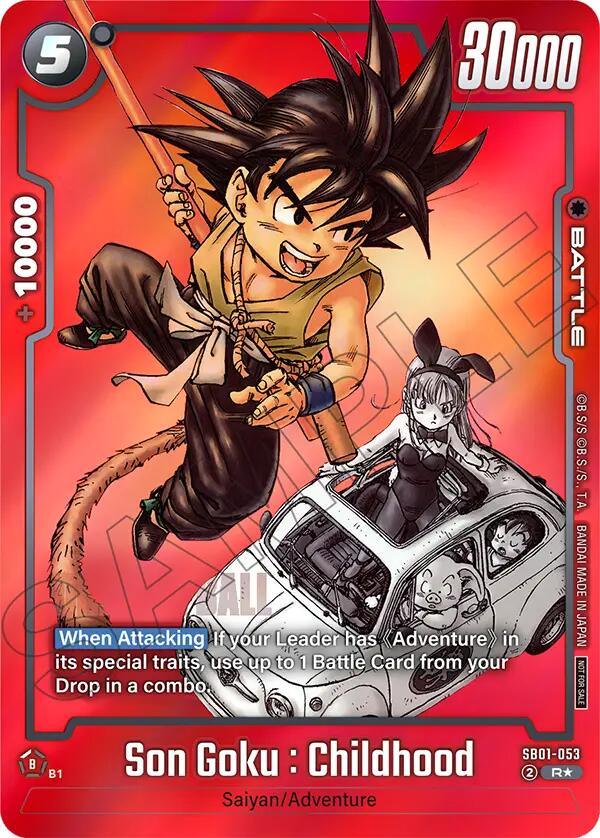 Son Goku : Childhood (SB01-053) (Limited Pack MANGA Version 01) [Tournament and Championship Promos] (ONLINE ORDER ONLY)