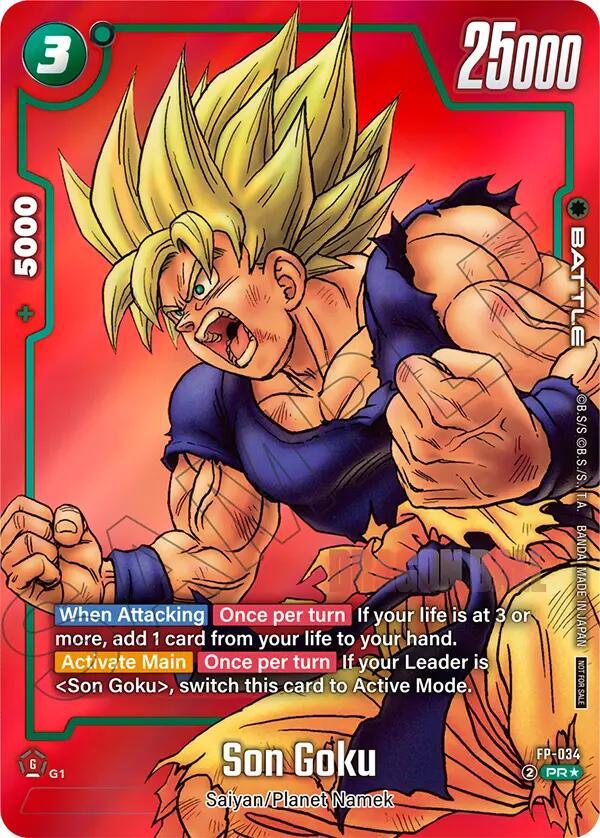 Son Goku (FP-034) (Limited Pack MANGA Version 01) [Tournament and Championship Promos] (ONLINE ORDER ONLY)