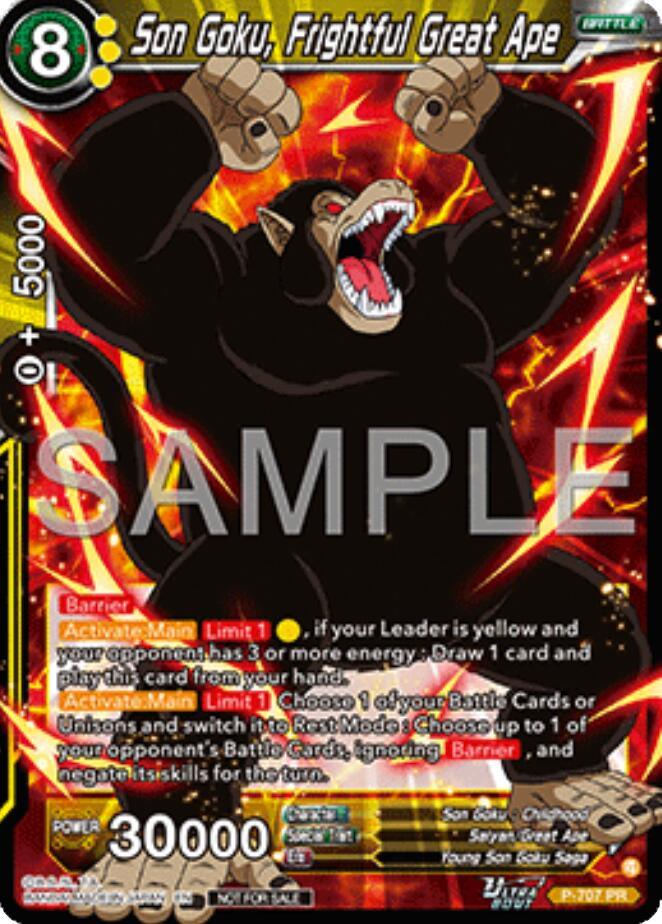 Son Goku, Frightful Great Ape (Ultra-Bout Series Tournament Pack Vol.13) (P-707) [Tournament Promotion Cards] (ONLINE ORDER ONLY)