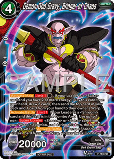Demon God Gravy, Bringer of Chaos (Ultra-Bout Series Tournament Pack Vol.13) (P-710) [Tournament Promotion Cards] (ONLINE ORDER ONLY)