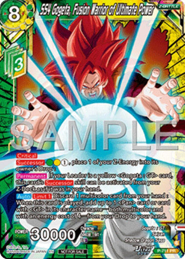 SS4 Gogeta, Fusion Warrior of Ultimate Power (Ultra-Bout Series Tournament Pack Vol.13) (P-711) [Tournament Promotion Cards] (ONLINE ORDER ONLY)