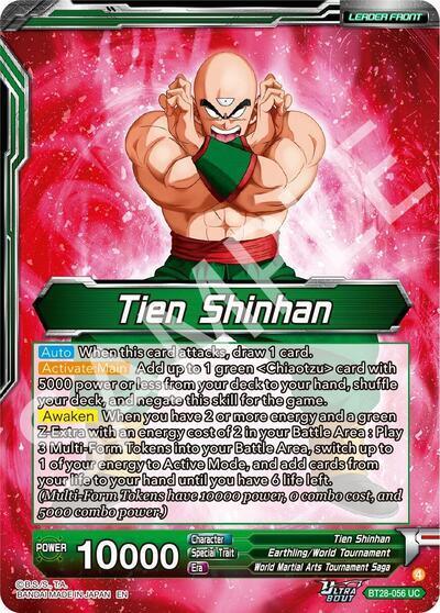 Tien Shinhan // Tien Shinhan, Return of the Mysterious Technique (SLR) (BT28-056) [Prismatic Clash] (ONLINE ORDER ONLY)