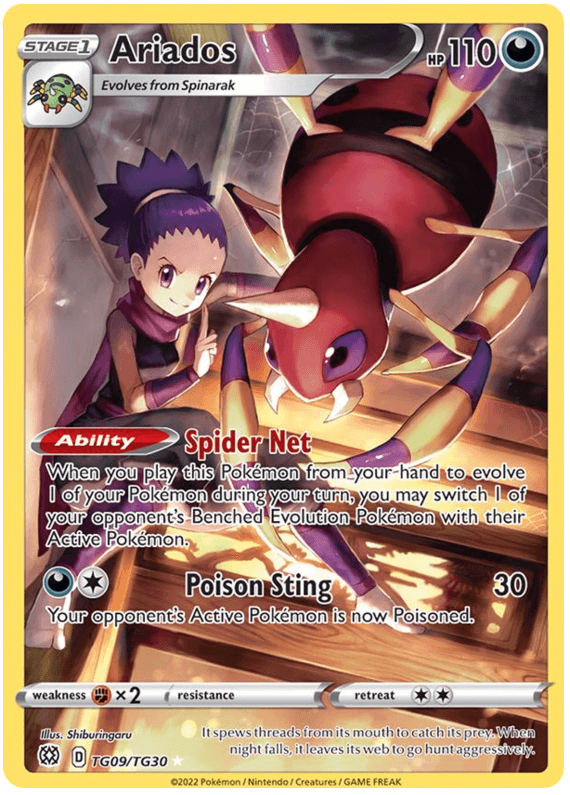 Ariados (TG09/TG30) [Sword & Shield: Brilliant Stars] (Online Only)