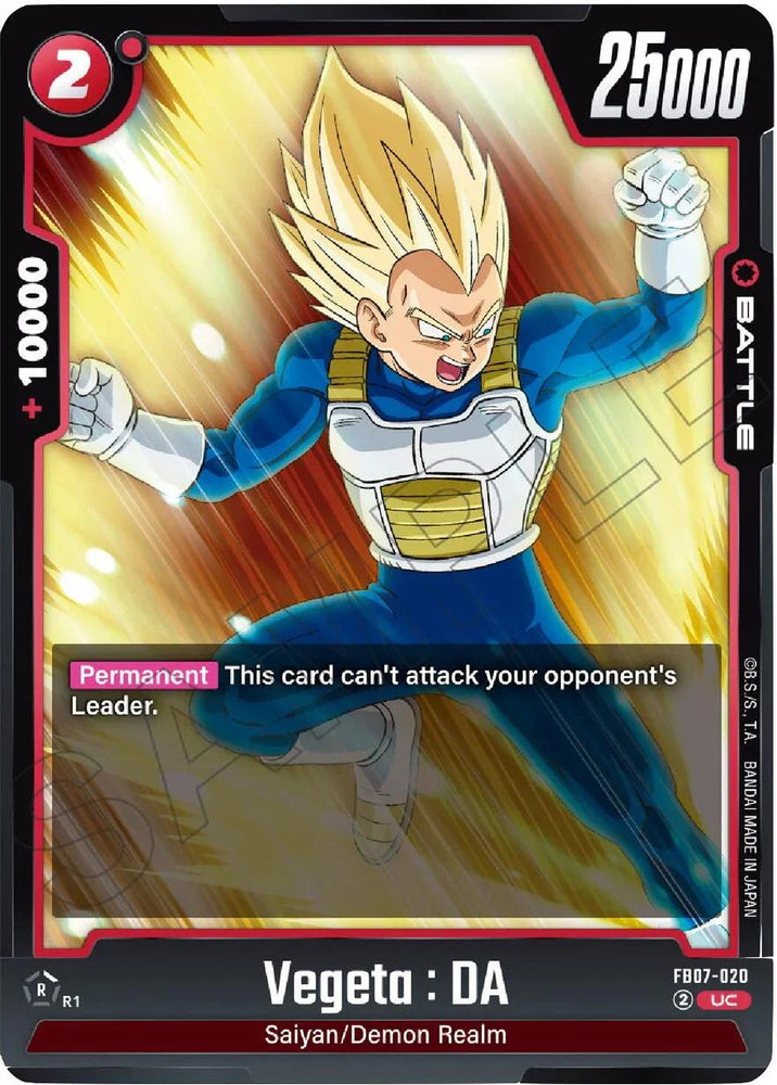 Vegeta : DA (FB07-020) [Wish For Shenron] (ONLINE ORDER ONLY)