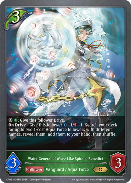 Water General of Wave-Like Spirals, Benedict (CP03-008EN) [Cardfight!! Vanguard]