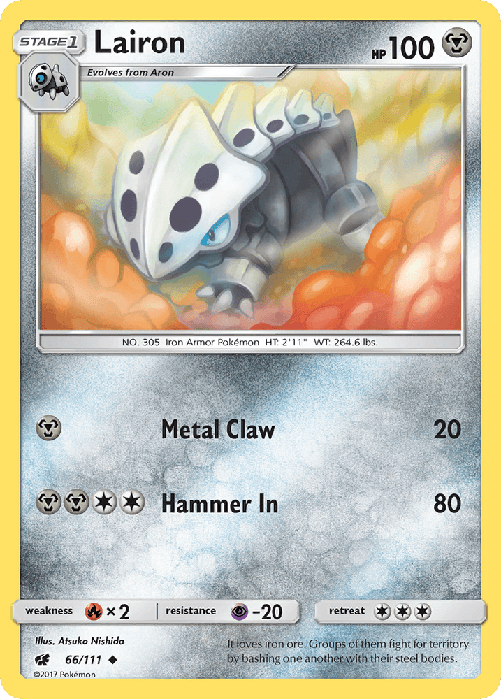 Lairon (66/111) [Sun & Moon: Crimson Invasion] (Online Only)