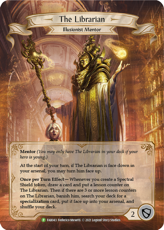 The Librarian [FAB043] (Promo)  Rainbow Foil