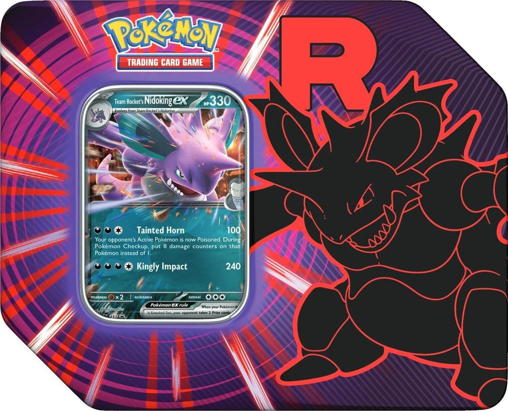 Team Rocket Tin [Team Rocket's Nidoking ex] [MCAP] (ONLINE ORDER ONLY)