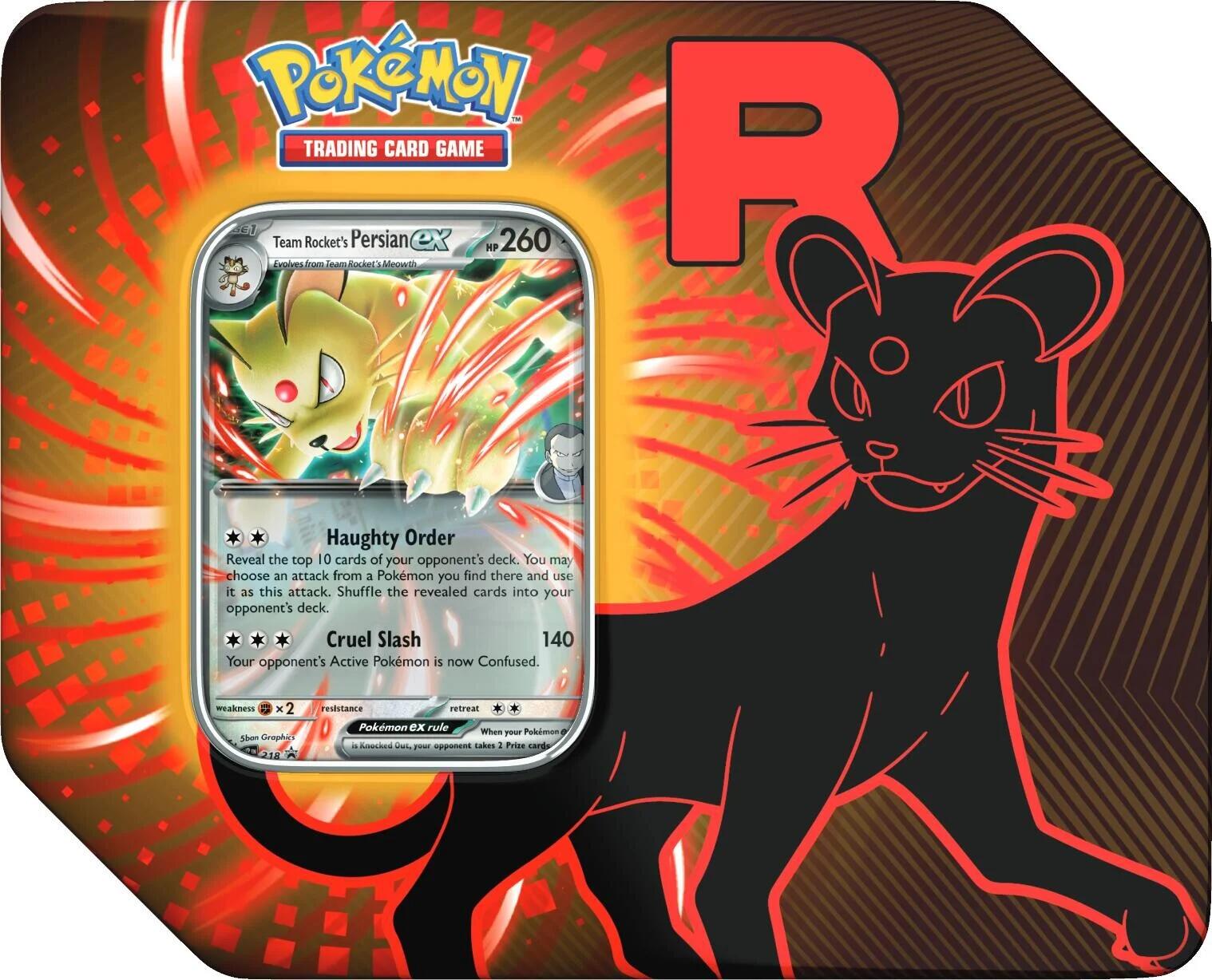 Team Rocket Tin [Team Rocket's Persian ex] [MCAP] (ONLINE ORDER ONLY)