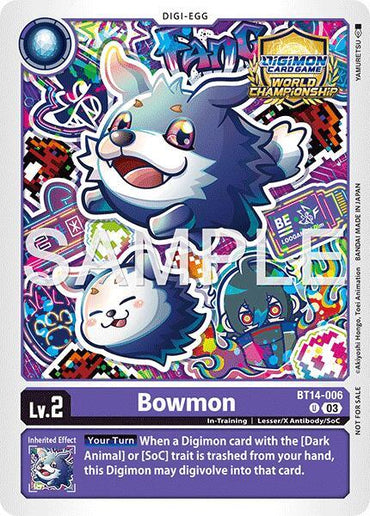 Bowmon [BT14-006] (Regionals 25-26 Season 2 Participant) [Blast Ace] (ONLINE ORDER ONLY)