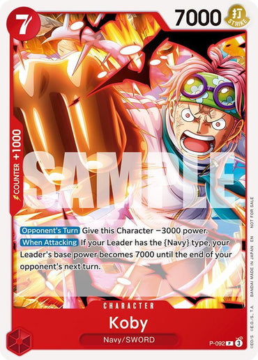 Koby (OP12 Release Event) [One Piece Promotion Cards] (ONLINE ORDER ONLY)