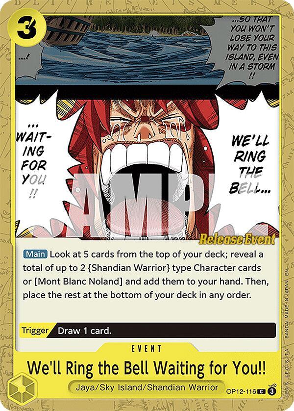 We'll Ring the Bell Waiting for You!! [Legacy of the Master Release Event Cards] (ONLINE ORDER ONLY)