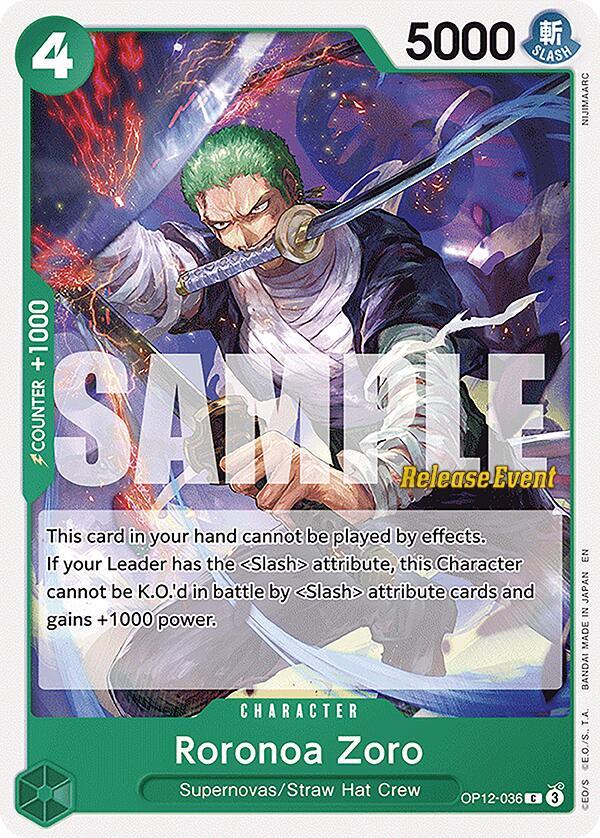 Roronoa Zoro [Legacy of the Master Release Event Cards] (ONLINE ORDER ONLY)