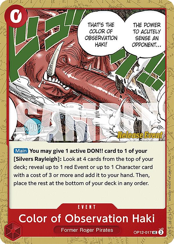Color of Observation Haki [Legacy of the Master Release Event Cards]
