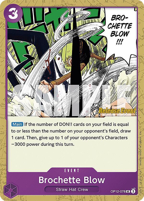 Brochette Blow [Legacy of the Master Release Event Cards] (ONLINE ORDER ONLY)