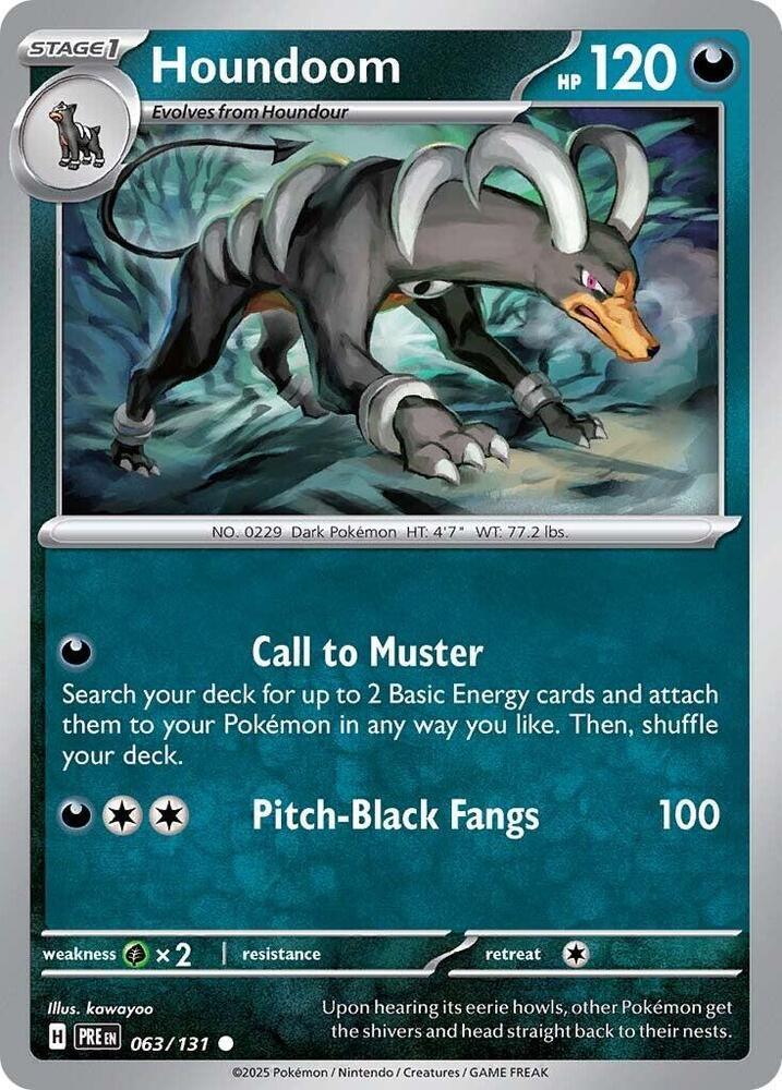 Houndoom (063/131) [Scarlet & Violet: Prismatic Evolutions] (Online Only)