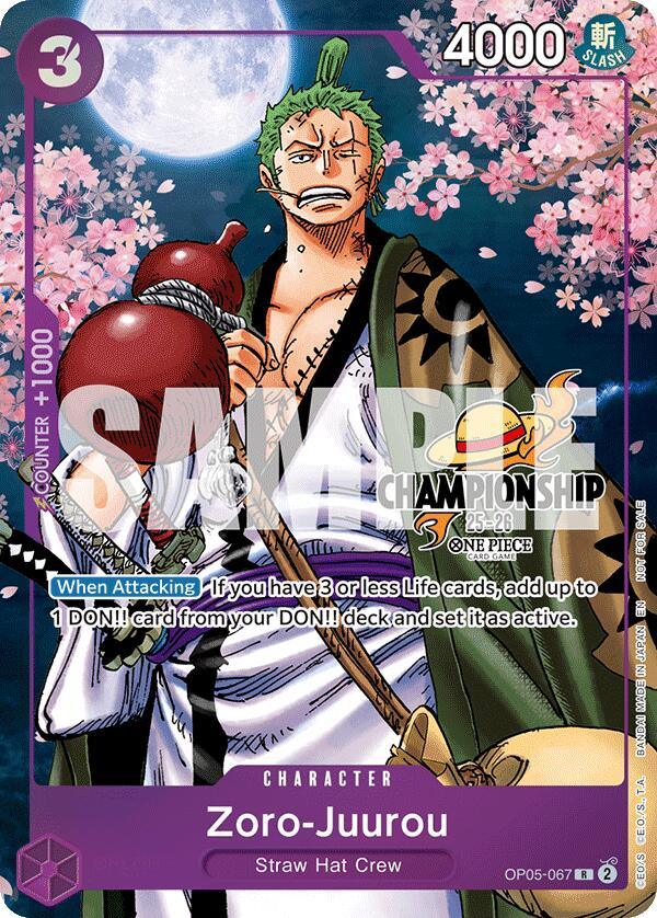 Zoro-Juurou (CS 25-26 Event Pack Finalist Ver.) [One Piece Promotion Cards] (ONLINE ORDER ONLY)