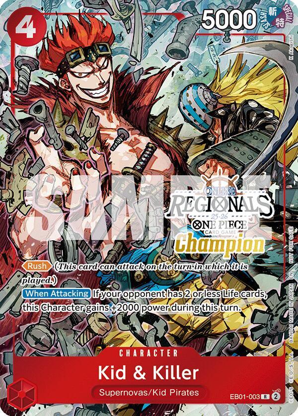 Kid & Killer (Online Regional Champion Card Set 2025 Vol.2) [One Piece Promotion Cards] (ONLINE ORDER ONLY)
