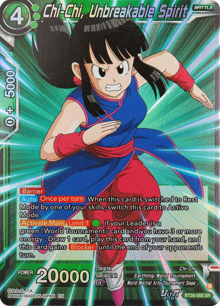 Chi-Chi, Unbreakable Spirit (BT28-068) [Prismatic Clash] (ONLINE ORDER ONLY)