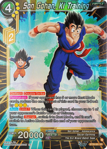 Son Gohan, Ki Training (BT28-081) [Prismatic Clash] (ONLINE ORDER ONLY)